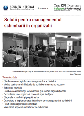 Curs Solutii pentru managementul schimbarii in organizatii